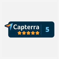 Five star rating by Capterra