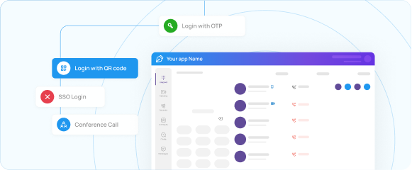 VoIP app login options