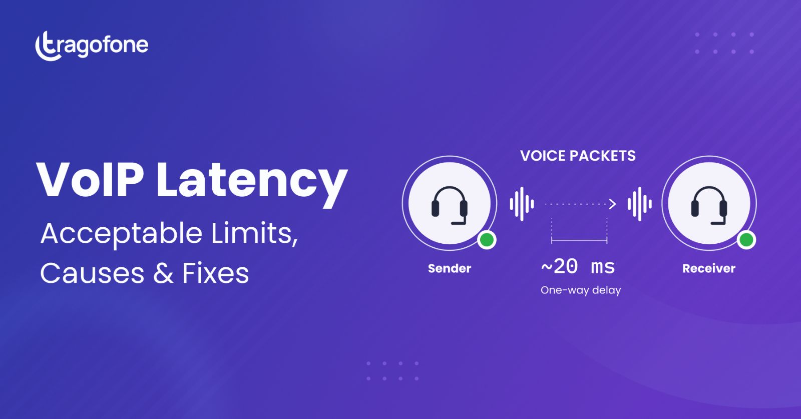 VoIP latency acceptable limits, causes and fixes